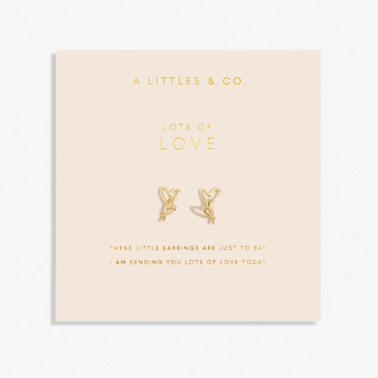 Forever Yours 'Lots Of Love' Earrings In Gold-Tone Plating