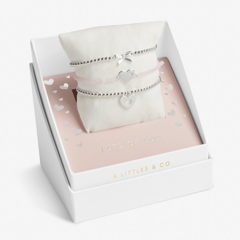 Children's Celebrate You 'Lots Of Love' Bracelet Gift Box in Silver Plating