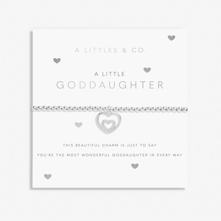Children's A Little 'Goddaughter' Bracelet in Silver Plating