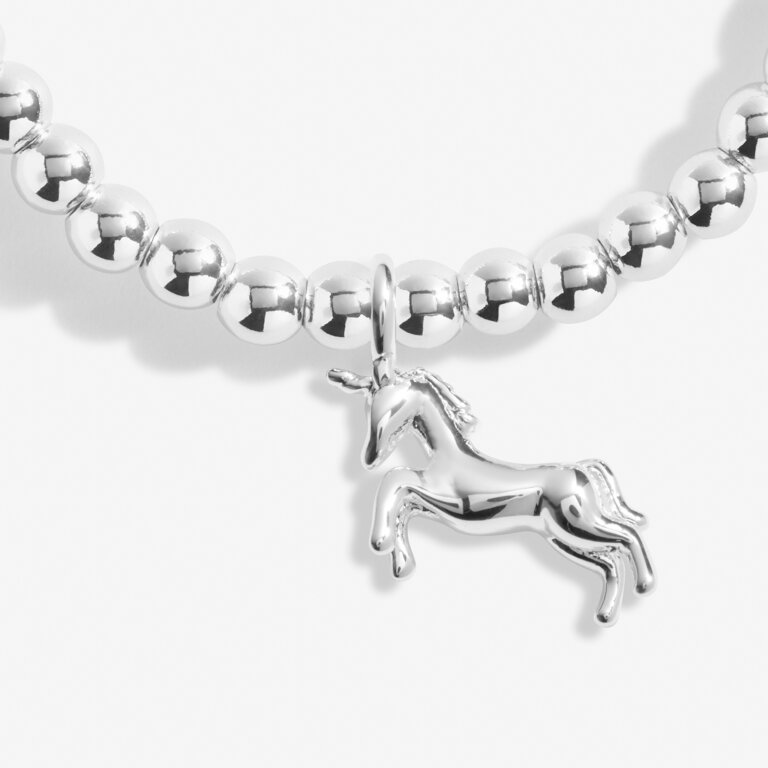 Kid's A Little 'special Unicorn' Bracelet in Silver Plating