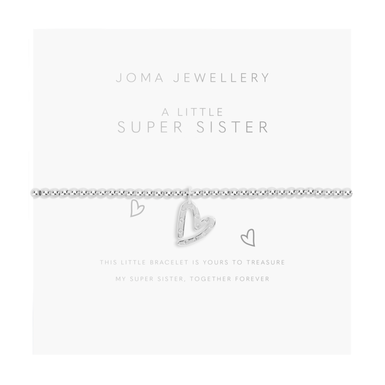 Kid's A Little 'Super Sister' Bracelet in Silver Plating