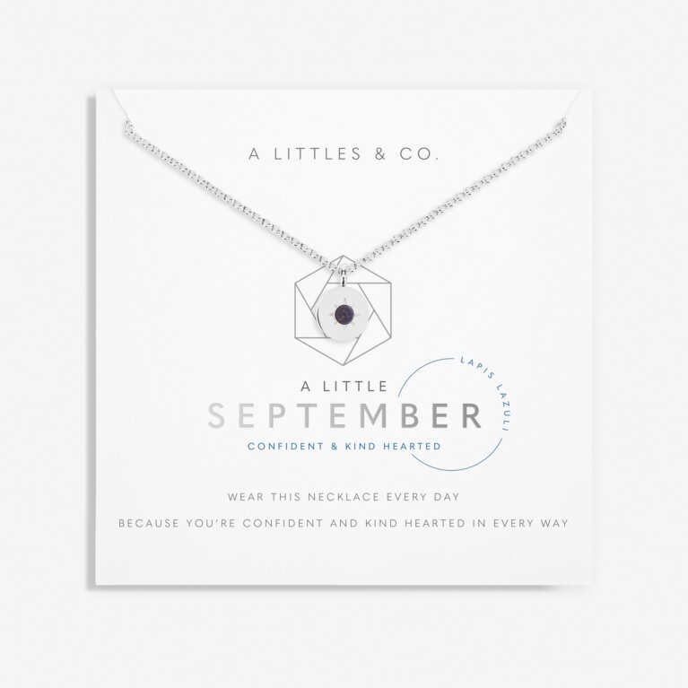 Birthstone A Little Necklace 'September' Lapis Lazuli