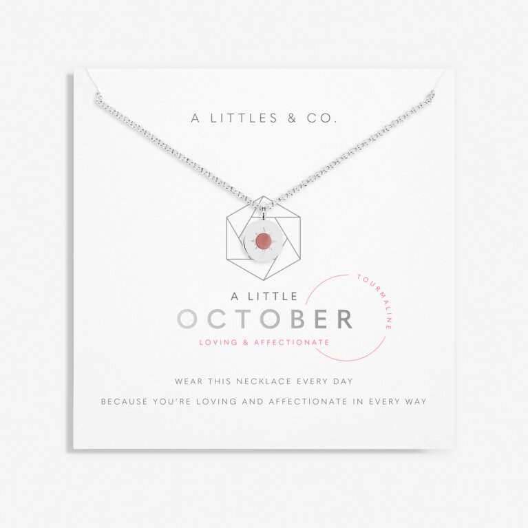 Birthstone A Little Necklace 'October' Tourmaline