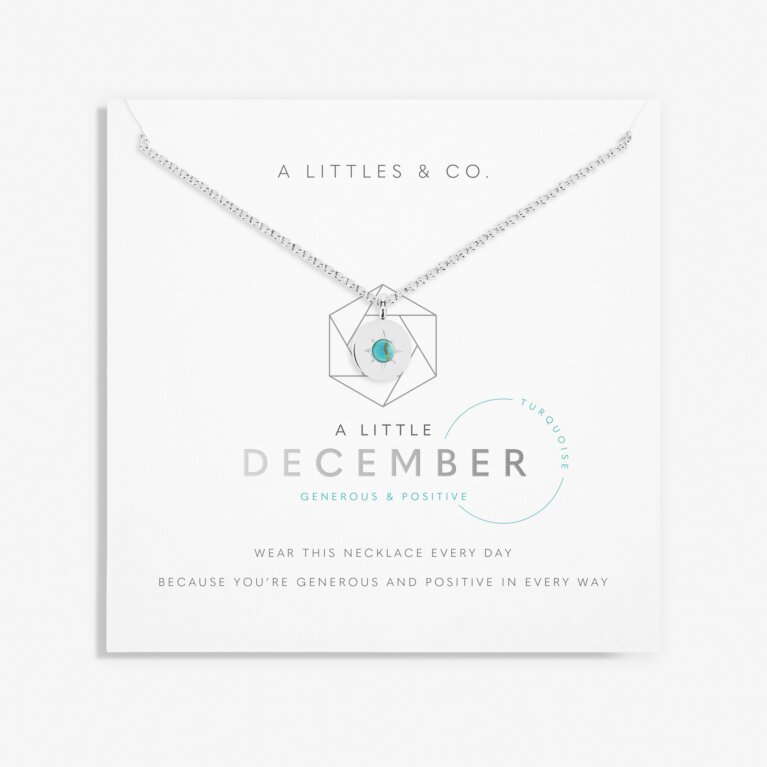 Birthstone A Little Necklace 'December' Turquoise