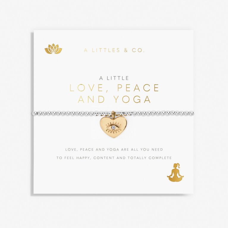 A Little 'Love, Peace And Yoga' Bracelet