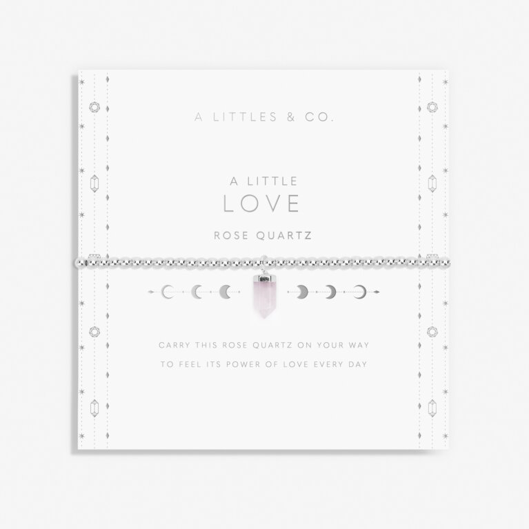 Affirmation Crystal A Little 'Love' Rose Quartz Bracelet