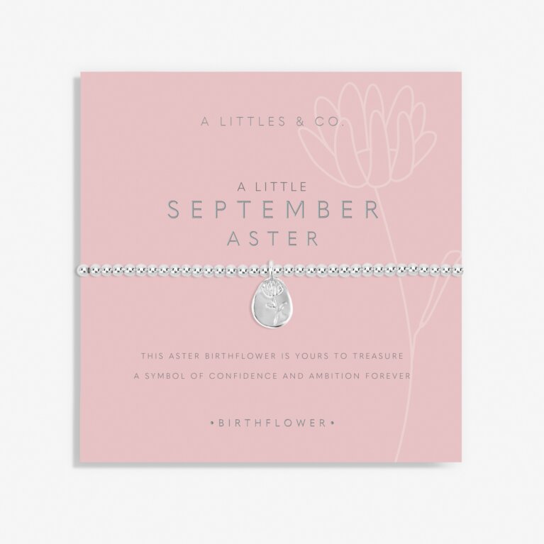 Birth Flower A Little 'September' Aster Bracelet