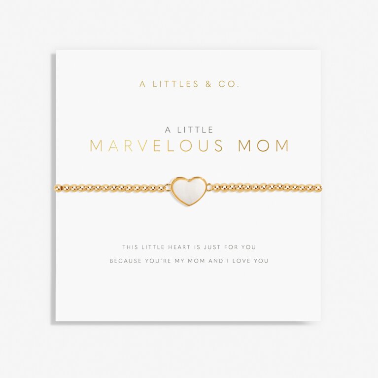 A Little 'Marvelous Mom' Bracelet in Gold-Tone Plating