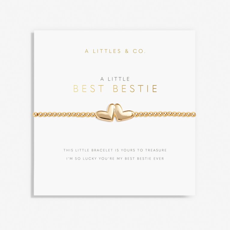 A Little 'Best Bestie' Bracelet in Gold-Tone Plating