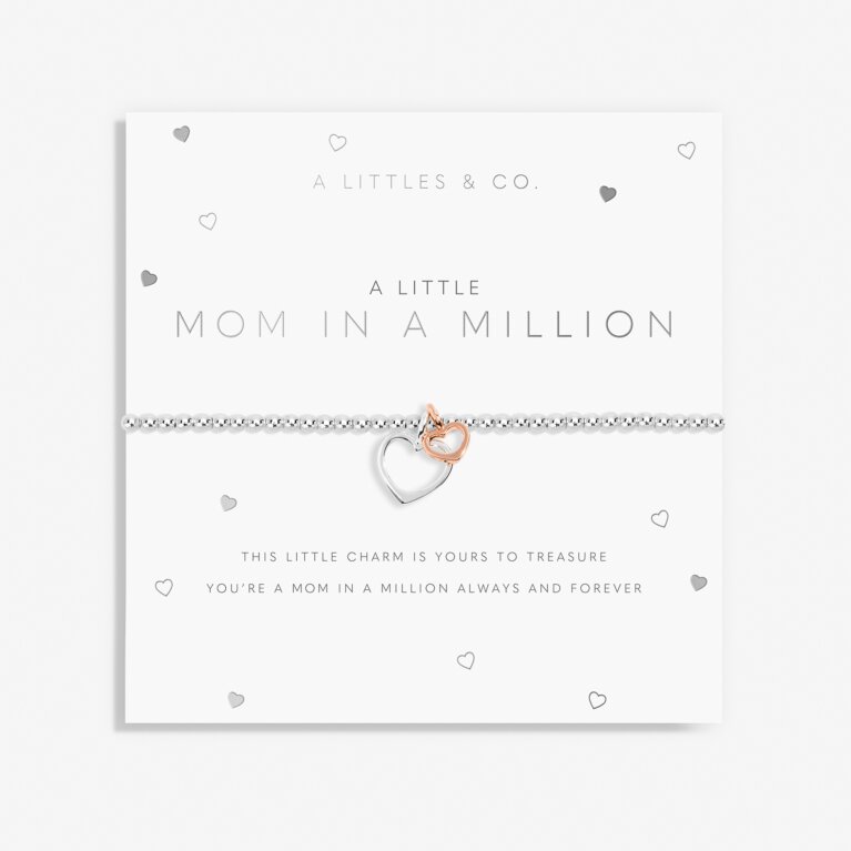 A Little 'Mom In A Million' Bracelet in Silver Plating