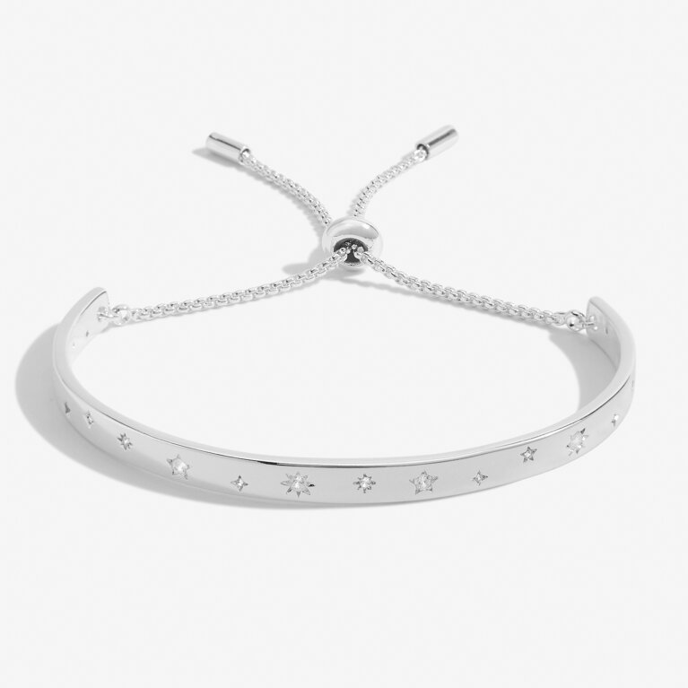 Bracelet Bar Mixed Star in Silver Plating