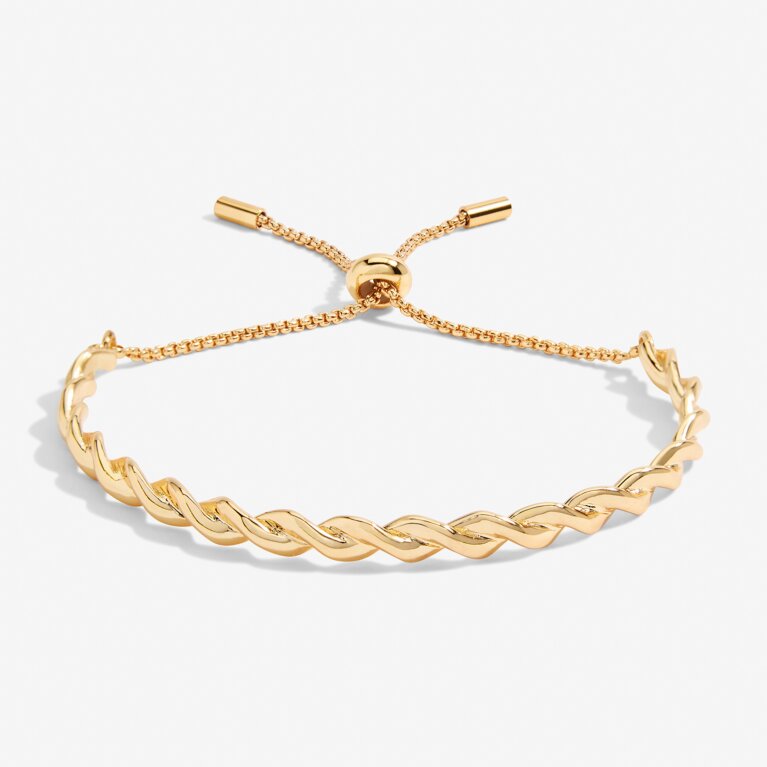 Bracelet Bar Rope in Gold-Tone Plating