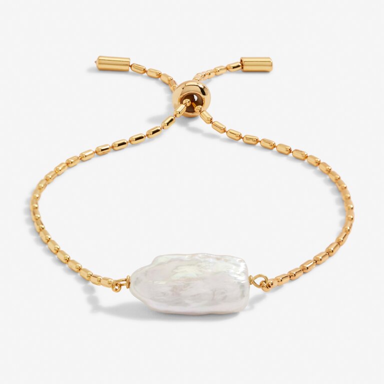 Lumi Pearl Bracelet in Gold-Tone Plating