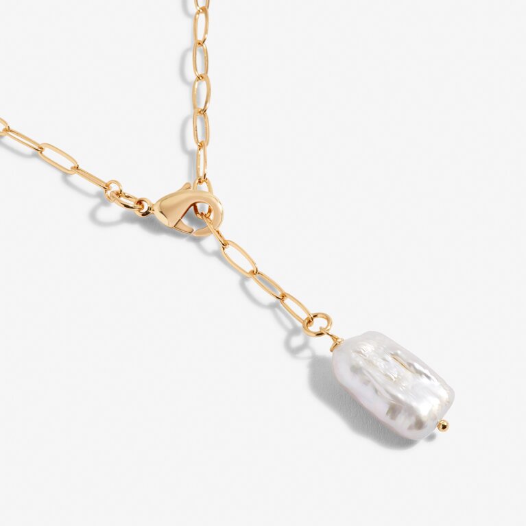 Lumi Pearl Chain Necklace in Gold-Tone Plating