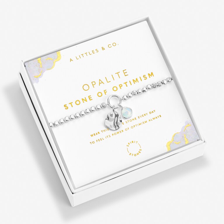 Spirit Stones Opalite Bracelet in Silver Plating