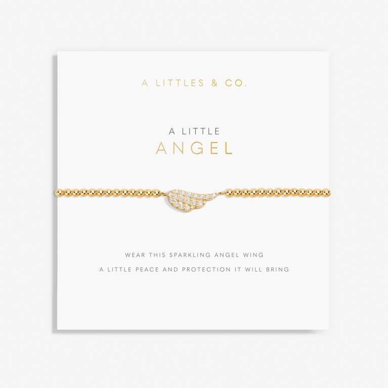 A Little 'Angel' Bracelet in Gold-Tone Plating