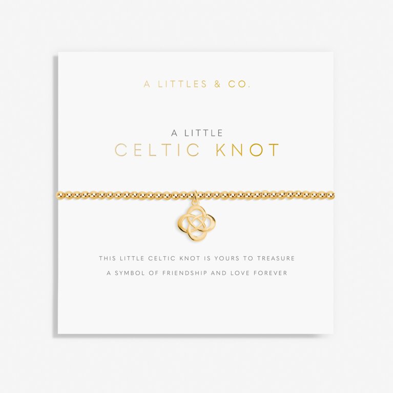 A Little 'Celtic Knot' Bracelet in Gold-Tone Plating