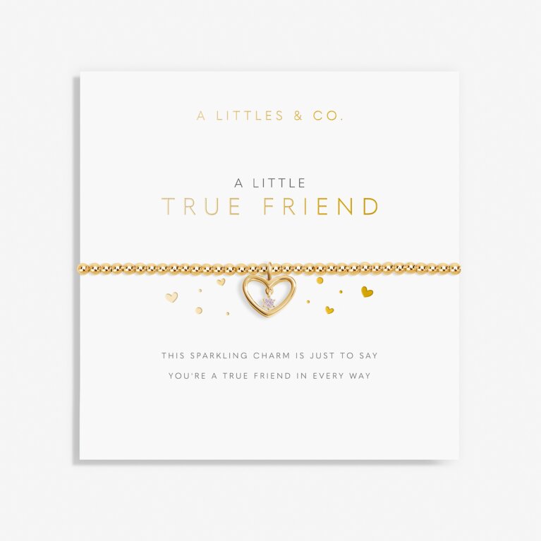 A Little 'True Friend' Bracelet in Gold-Tone Plating