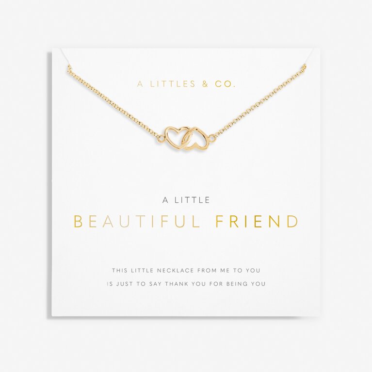 A Little 'Beautiful Friend' Necklace in Gold-Tone Plating