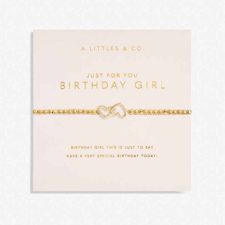 Forever Yours 'Just For You Birthday Girl' Bracelet in Gold-Tone Plating