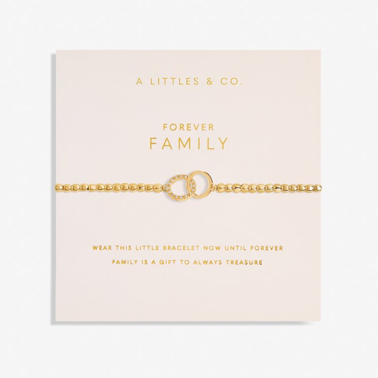 Forever Yours 'Forever Family' Bracelet in Gold-Tone Plating
