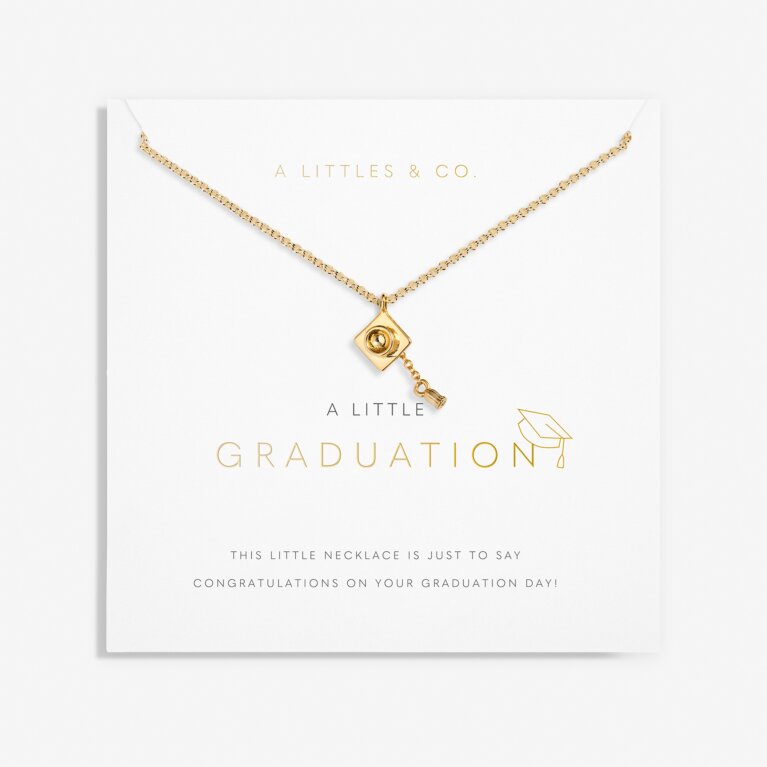 A Little 'Graduation' Necklace in Gold-Tone Plating