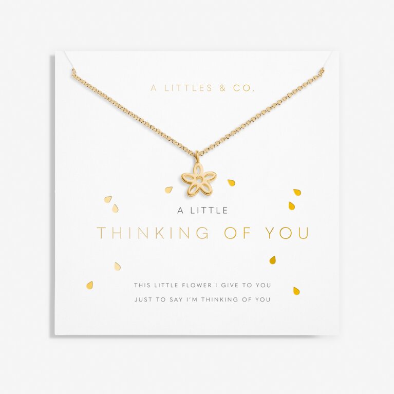 A Little 'Thinking Of You' Necklace in Gold-Tone Plating