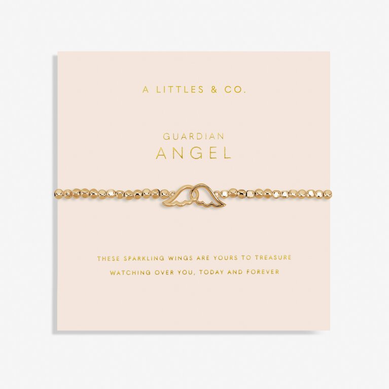 Forever Yours 'Guardian Angel' Bracelet in Gold-Tone Plating