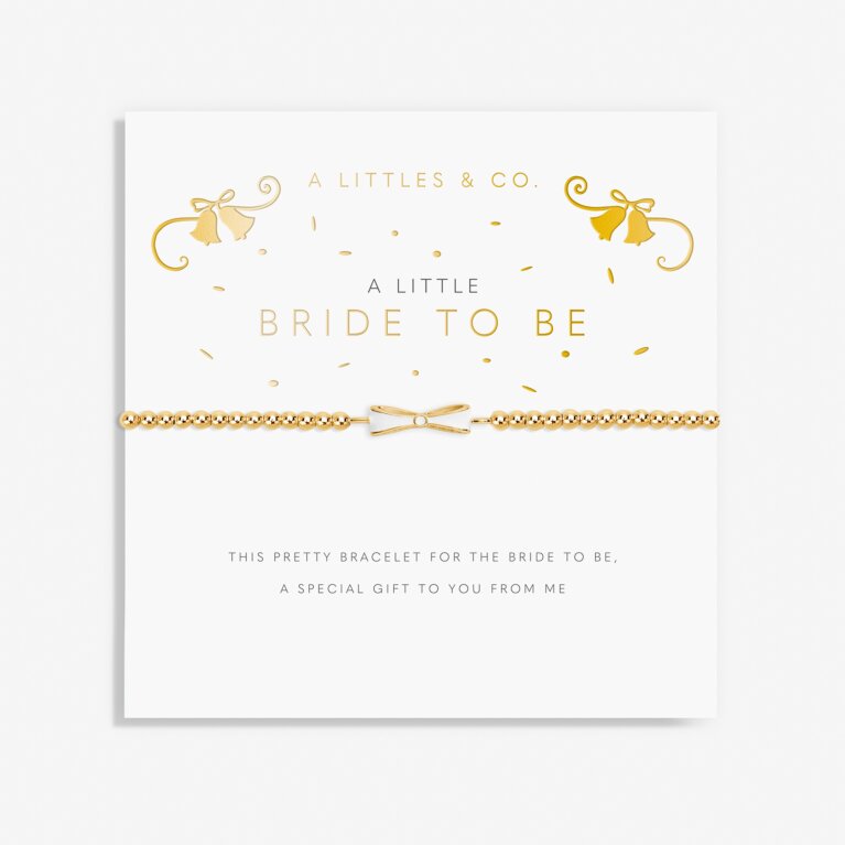 A Little 'Bride To Be' Bracelet in Gold-Tone Plating