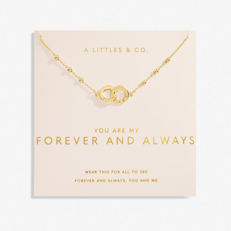 Forever Yours 'You Are My Forever And Always' Necklace In Gold-Tone Plating