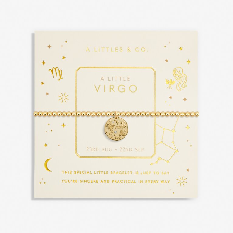 Star Sign A Little 'Virgo' Bracelet In Gold-Tone Plating