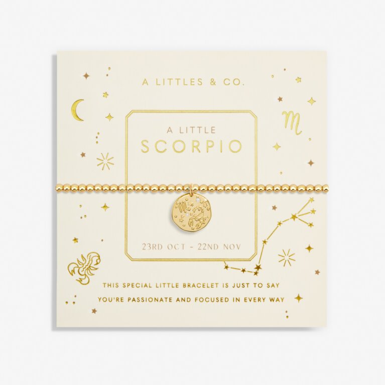 Star Sign A Little 'Scorpio' Bracelet In Gold-Tone Plating