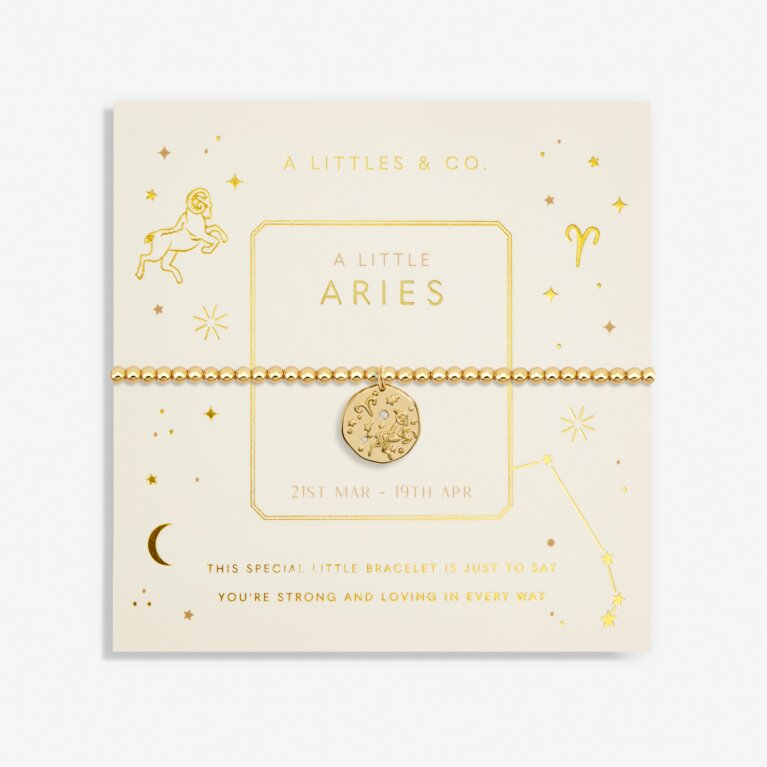 Star Sign A Little 'Aries' Bracelet In Gold-Tone Plating