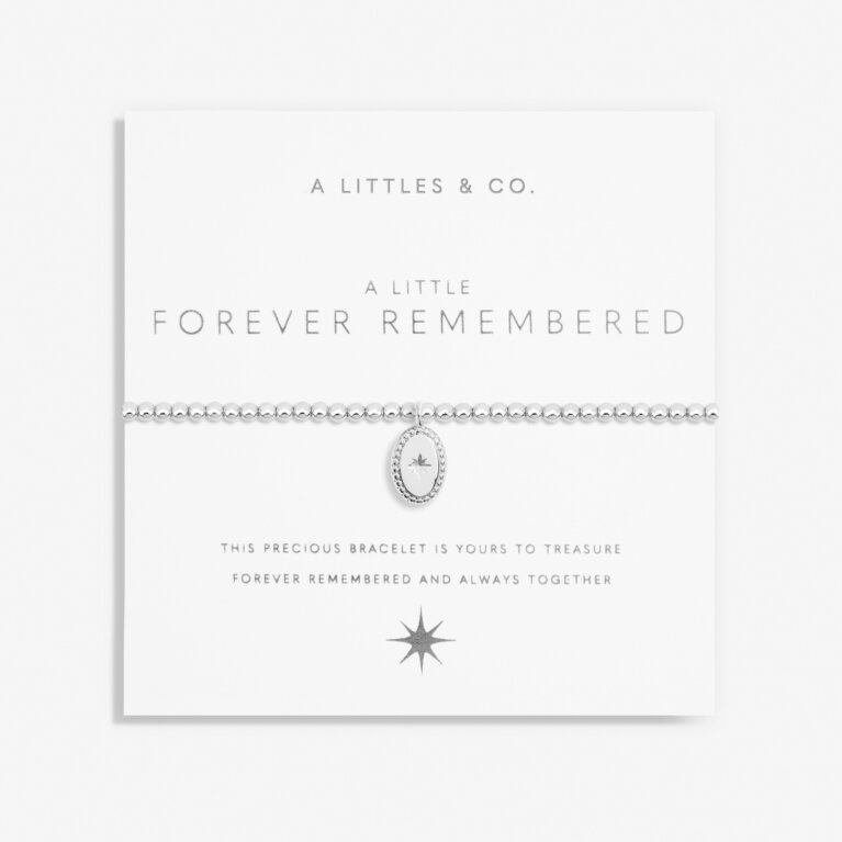 A Little 'Forever Remembered' Bracelet In Silver Plating