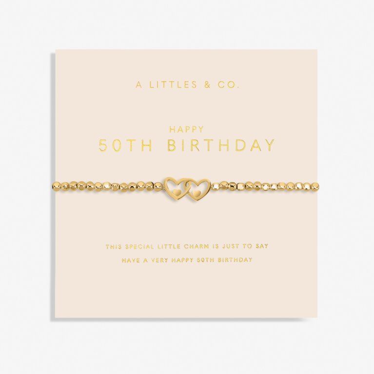 Forever Yours '50th Birthday' Bracelet In Gold-Tone Plating