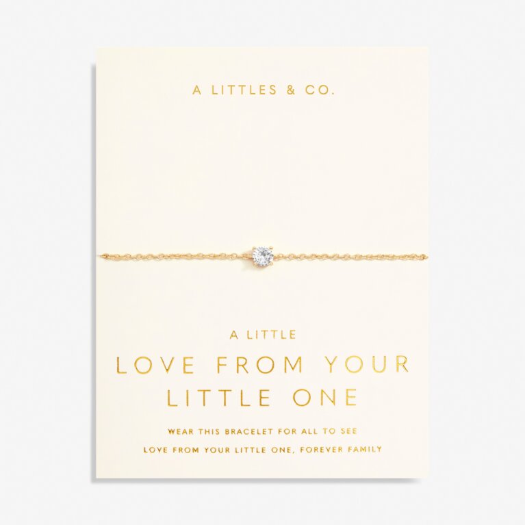 Love From Your Little Ones 'One' Bracelet In Gold-Tone Plating