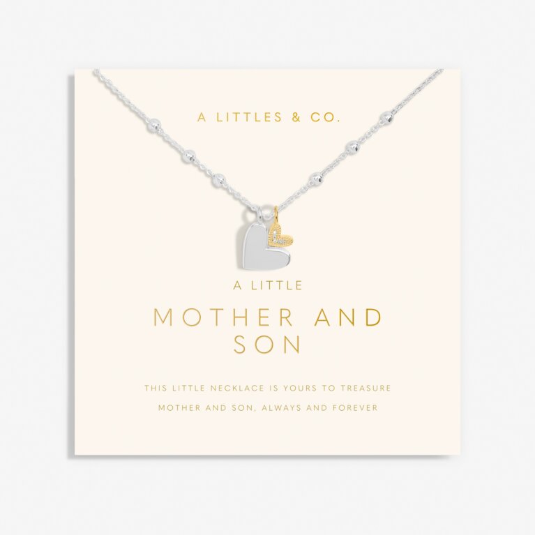 Mother's Day A Little 'Mother And Son' Necklace In Silver Plating