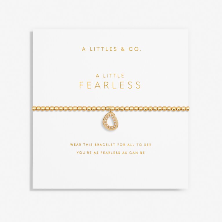 A Little 'Fearless' Bracelet In Gold-Tone Plating