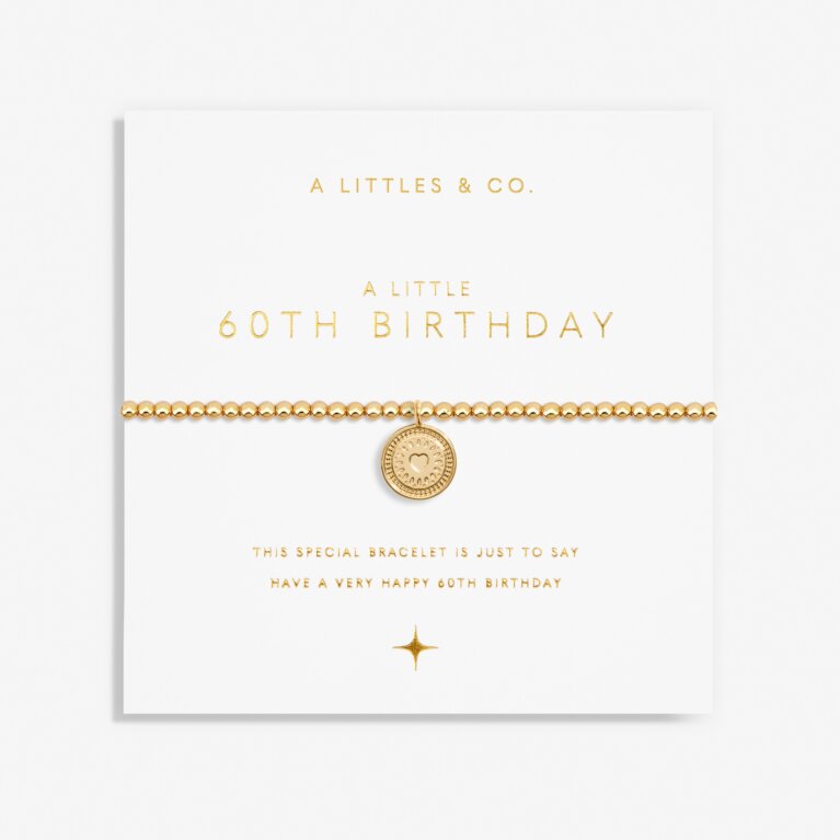 A Little '60th Birthday' Bracelet In Gold-Tone Plating