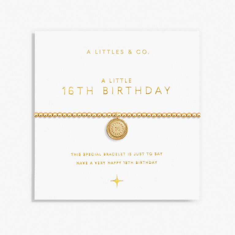 A Little '16th Birthday' Bracelet In Gold-Tone Plating