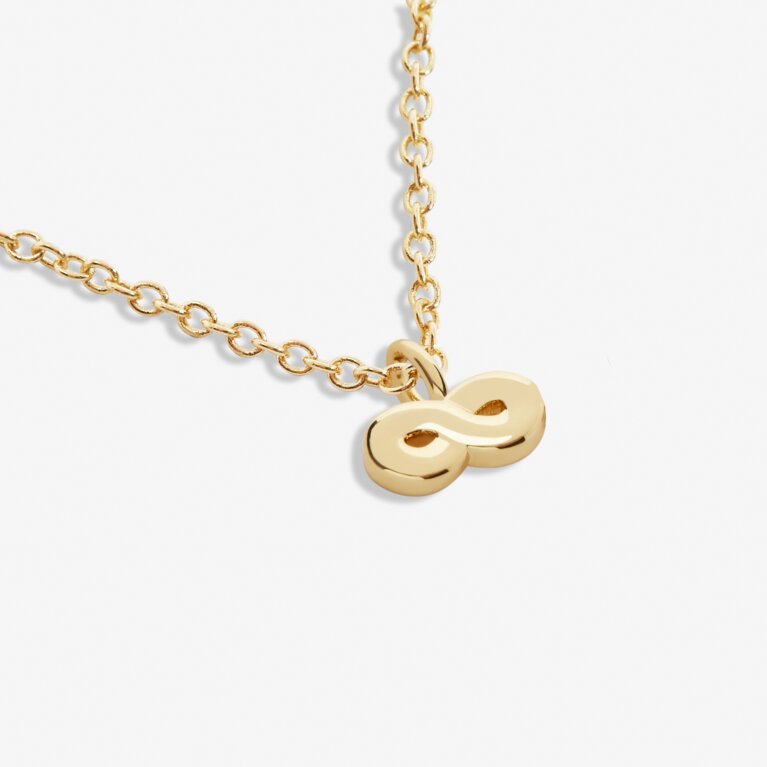 Mini Charms Infinity Necklace In Gold-Tone Plating