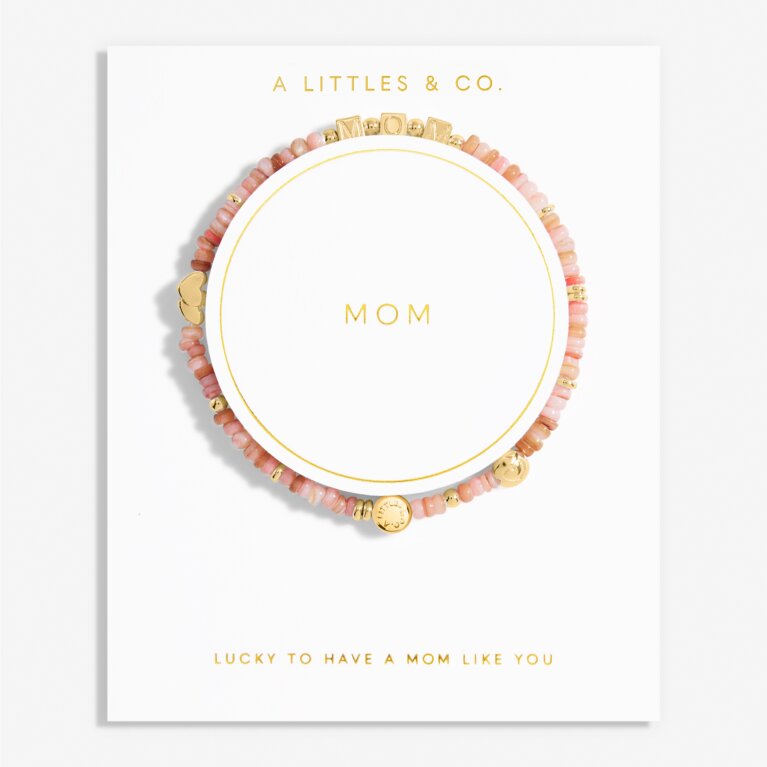 Happy Little Moments 'Mom' Bracelet In Gold-Tone Plating