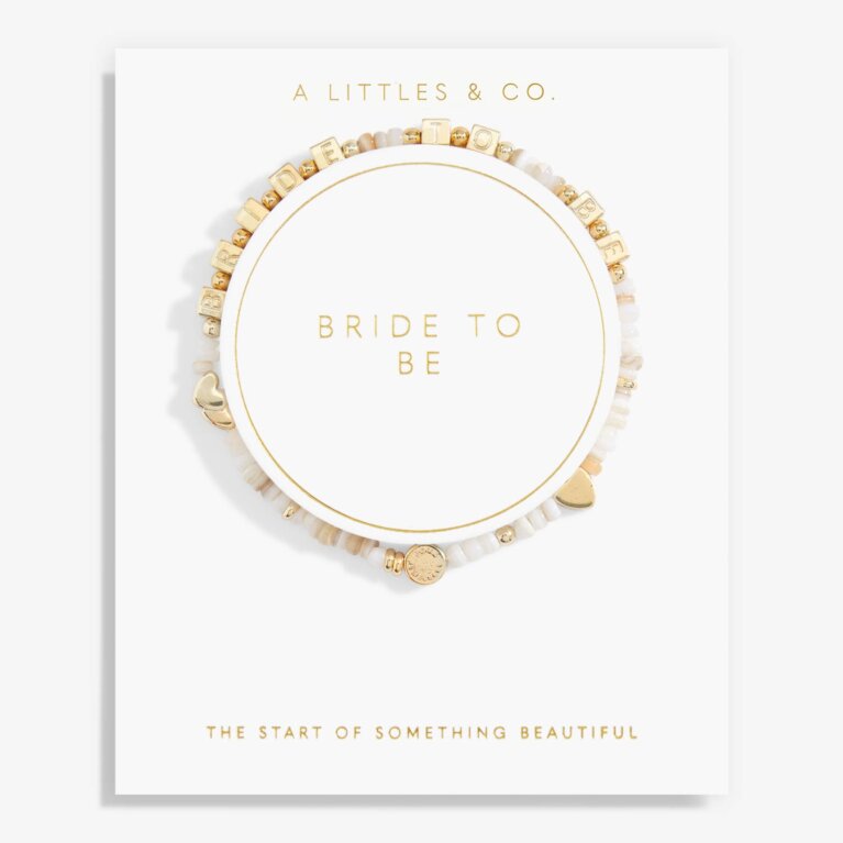 Bridal Happy Little Moments 'Bride To Be' Bracelet In Gold-Tone Plating