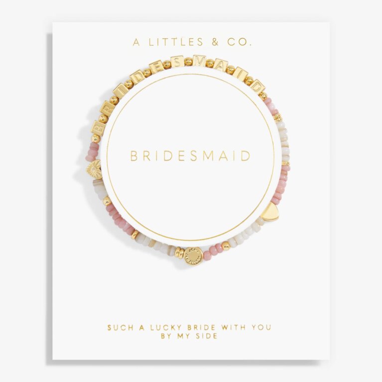 Bridal Happy Little Moments 'Bridesmaid' Bracelet In Gold-Tone Plating