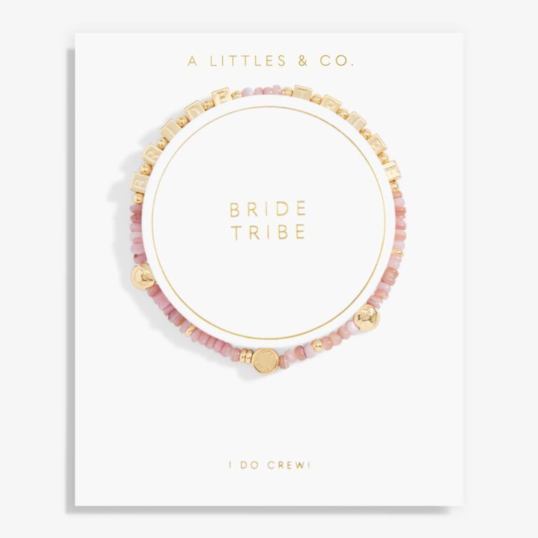 Bridal Happy Little Moments 'Bride Tribe' Bracelet In Gold-Tone Plating