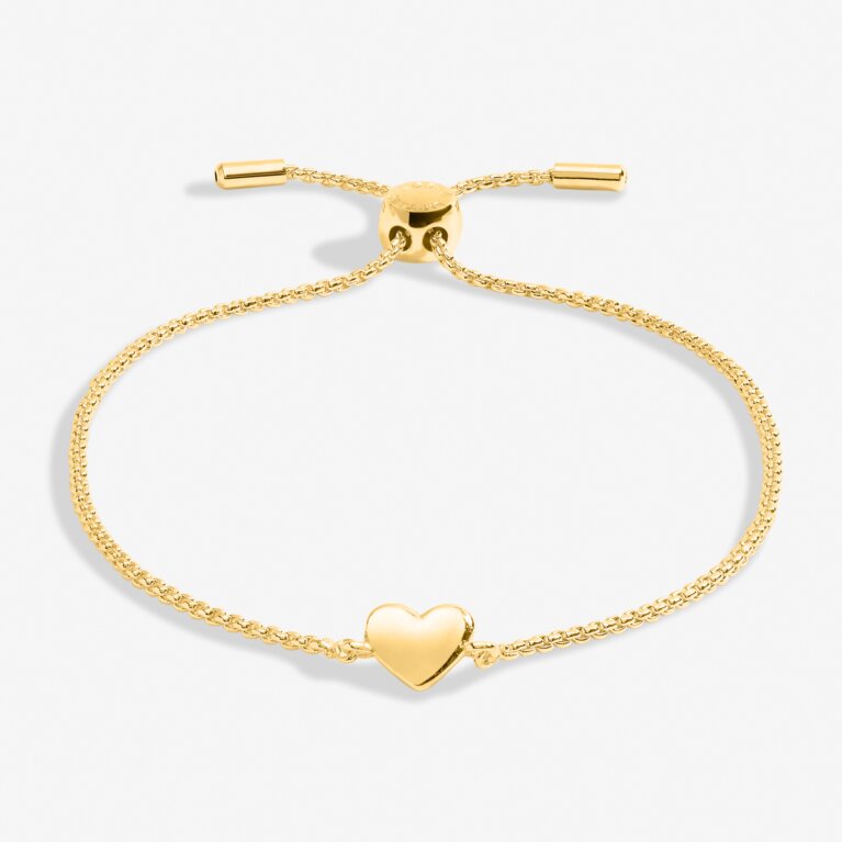 Mini Charms Heart Bracelet In Gold-Tone Plating