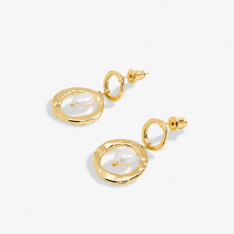 Solaria Baroque Pearl Hoop Earrings In Gold-Tone Plating