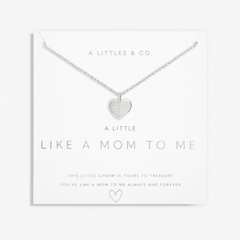 A Little 'Like A Mom To Me' Necklace In Silver Plating