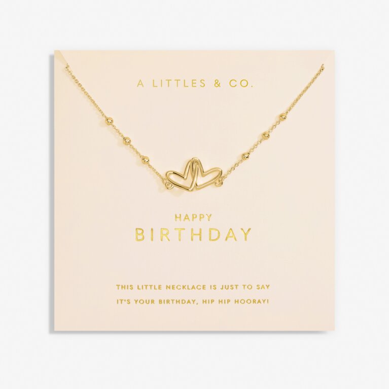 Forever Yours 'Happy Birthday' Necklace In Gold-Tone Plating