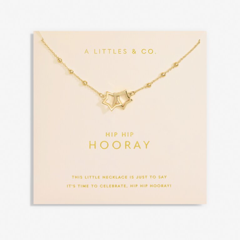 Forever Yours 'Hip Hip Hooray' Necklace In Gold-Tone Plating